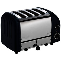 Dualit Made to Order Classic 4-Slice Toaster Stainless Steel/Steel Blue Matt